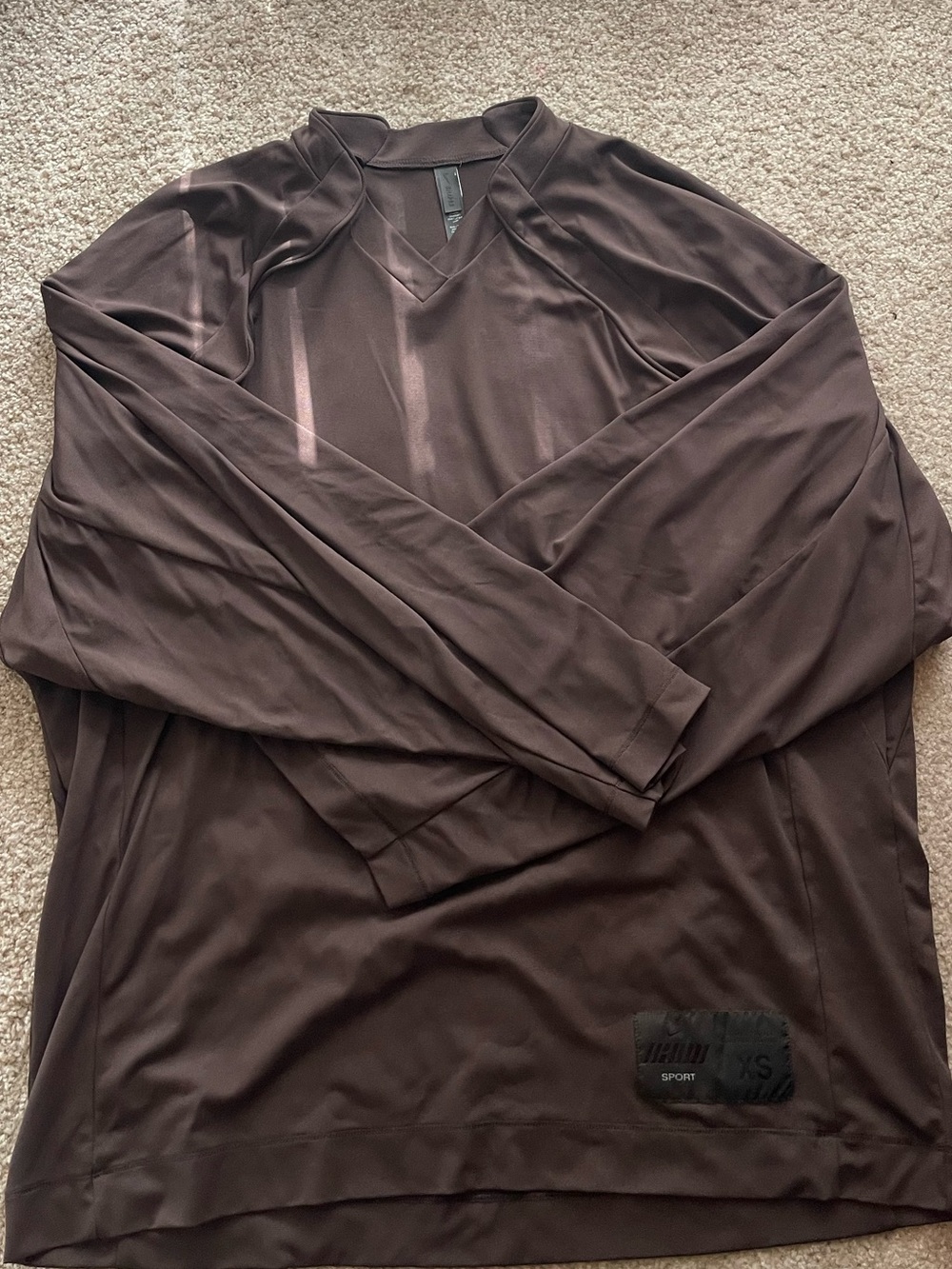 NikeSKIMS jersey short sleeve v neck